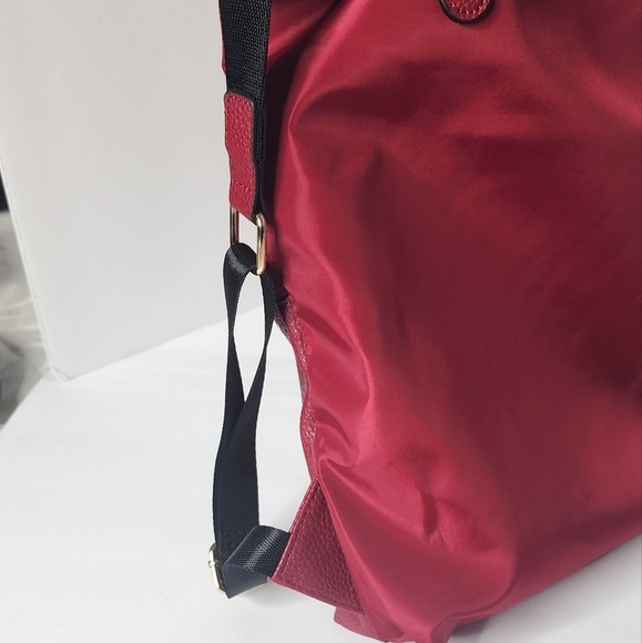 A R New York Women's Red Nylon Backpack - Picture 7 of 10